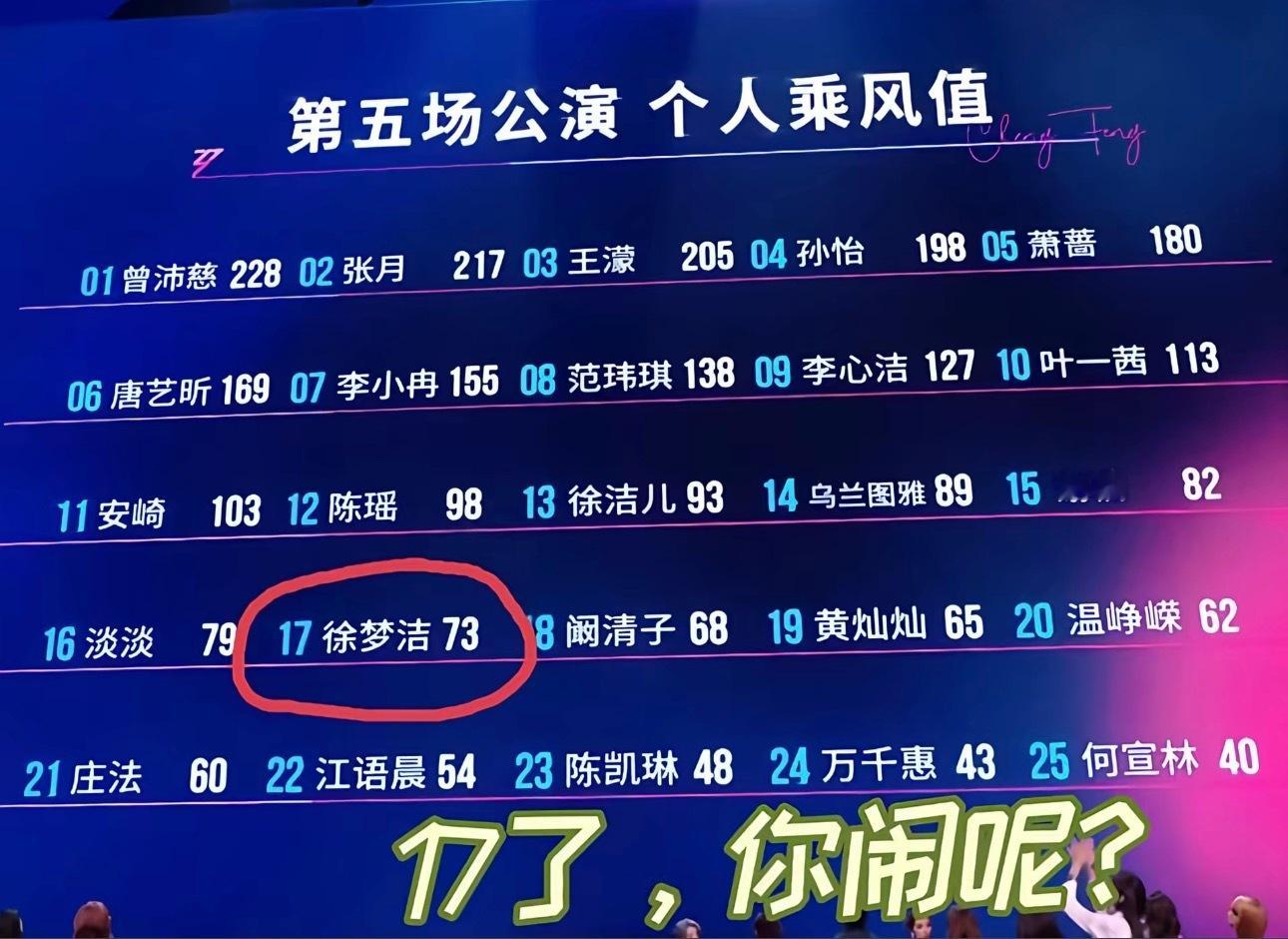 徐梦洁为啥要道歉啊，明明是节目组不做人 
