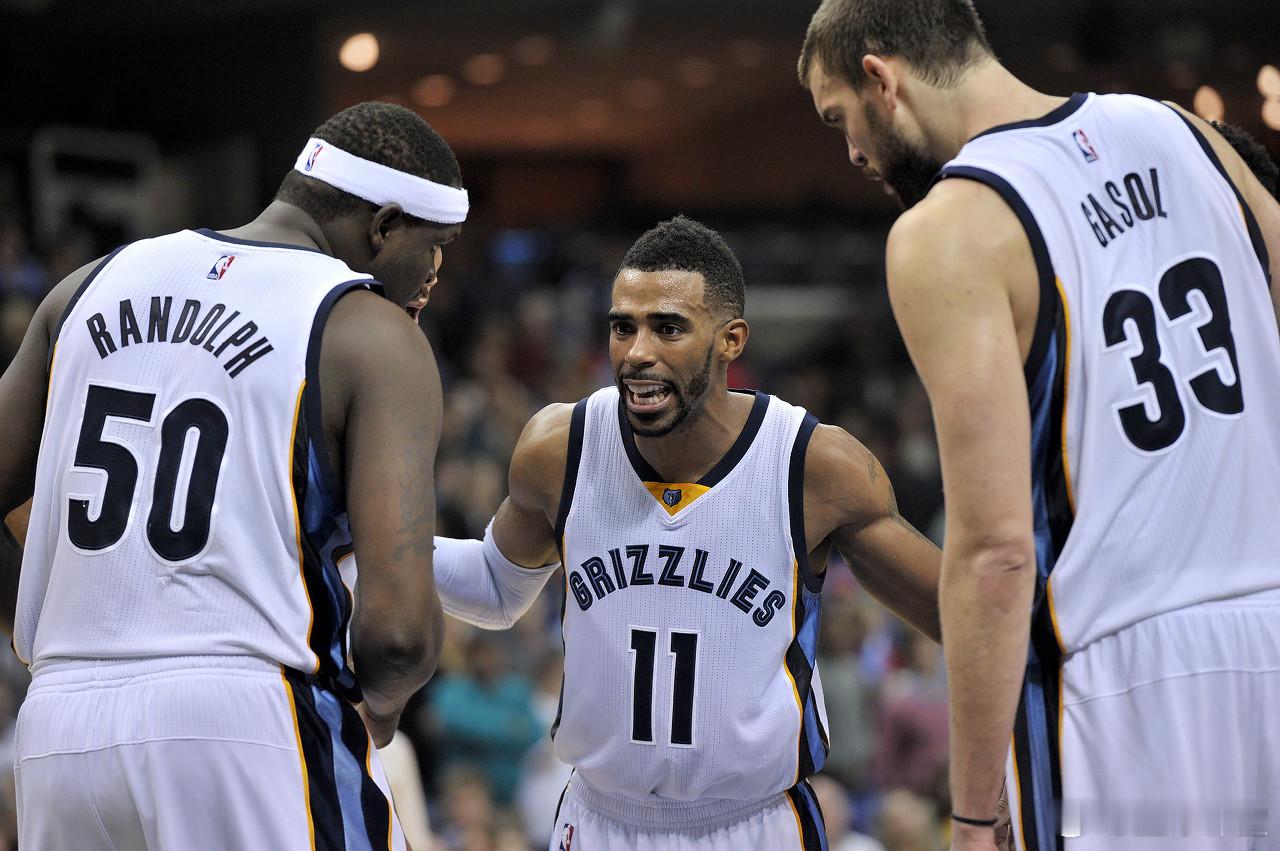 NBA灰熊队历史最强阵容首发阵容  1. 控球后卫：迈克·康利队史助攻王和抢断王