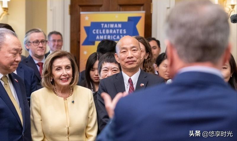 韩国瑜6月27日晚返抵桃园机场，并在机场发表讲话称，“强烈感受到美国国会对台湾所