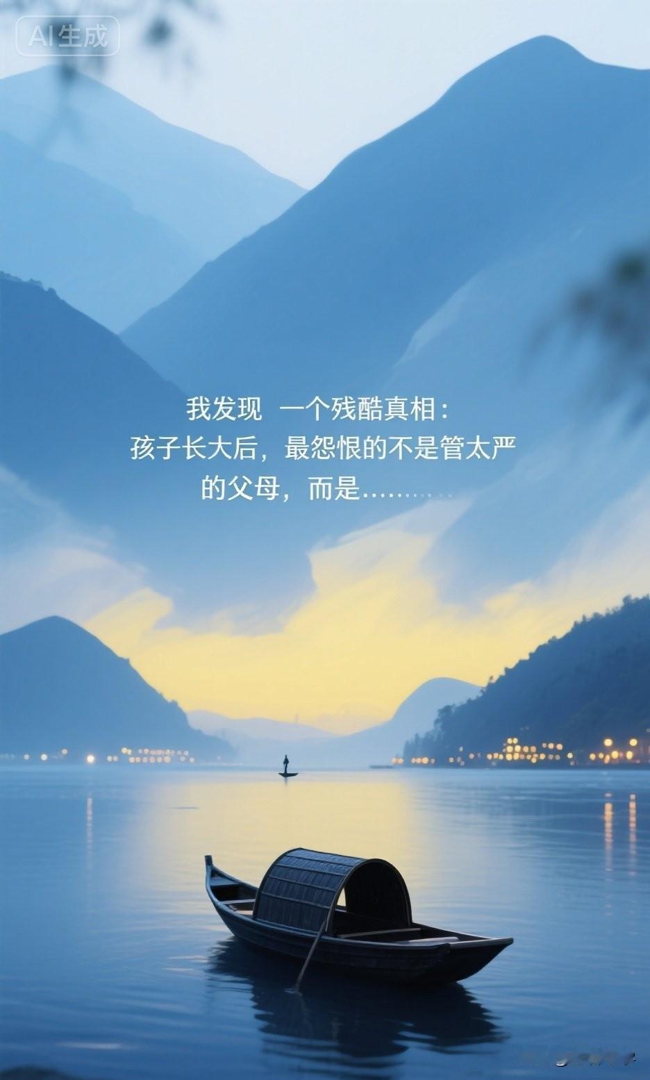 我发现一个残酷真相：孩子长大后，最怨恨的不是管太严的父母，而是……

你有没有见