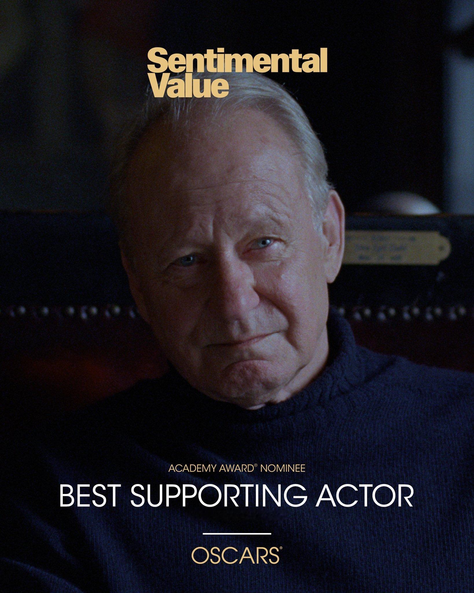 奥斯卡提名 74岁的瑞典演员斯特兰·斯卡斯加德在其长达54年的职业生涯中，凭借《