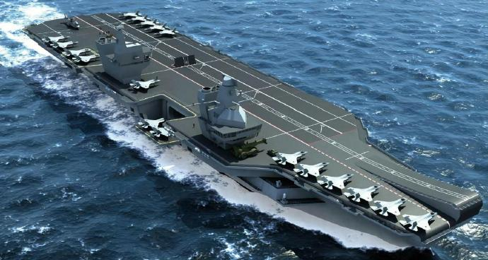 每天认识一件兵器 英国“伊丽莎白女王”级航空母舰“伊丽莎白女王”（Queen E
