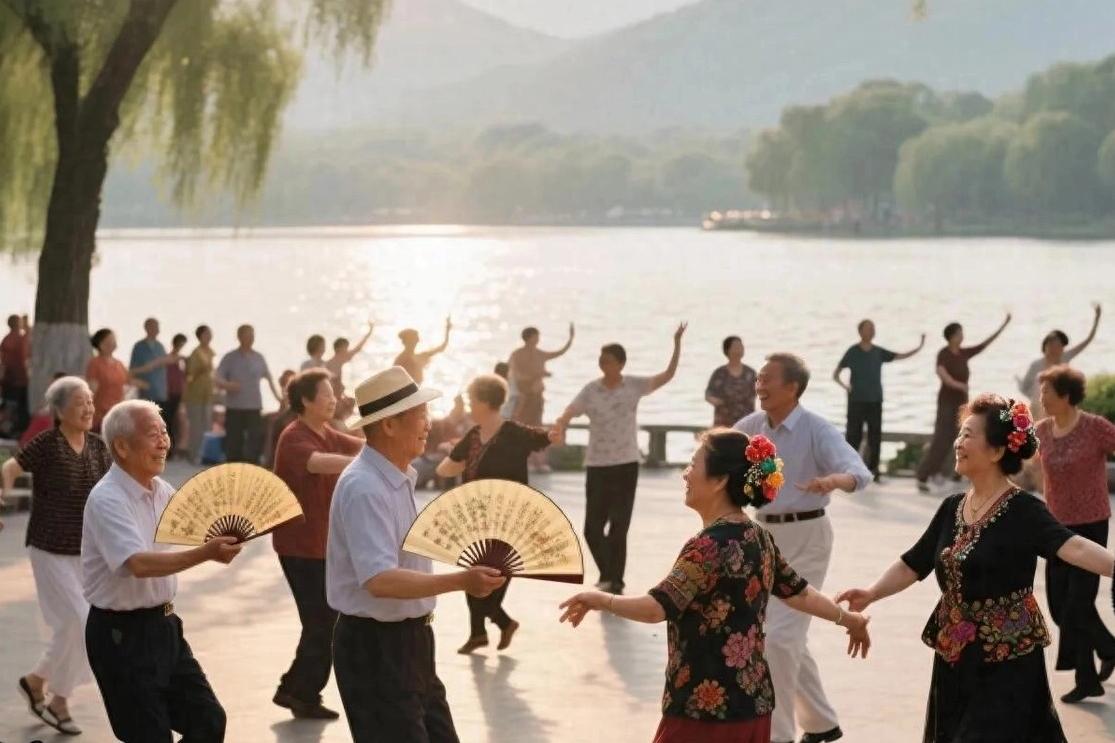 退休后社交圈变小，广场舞提供了低门槛社交机会，大家一起跳舞，能建立新的人际连接，