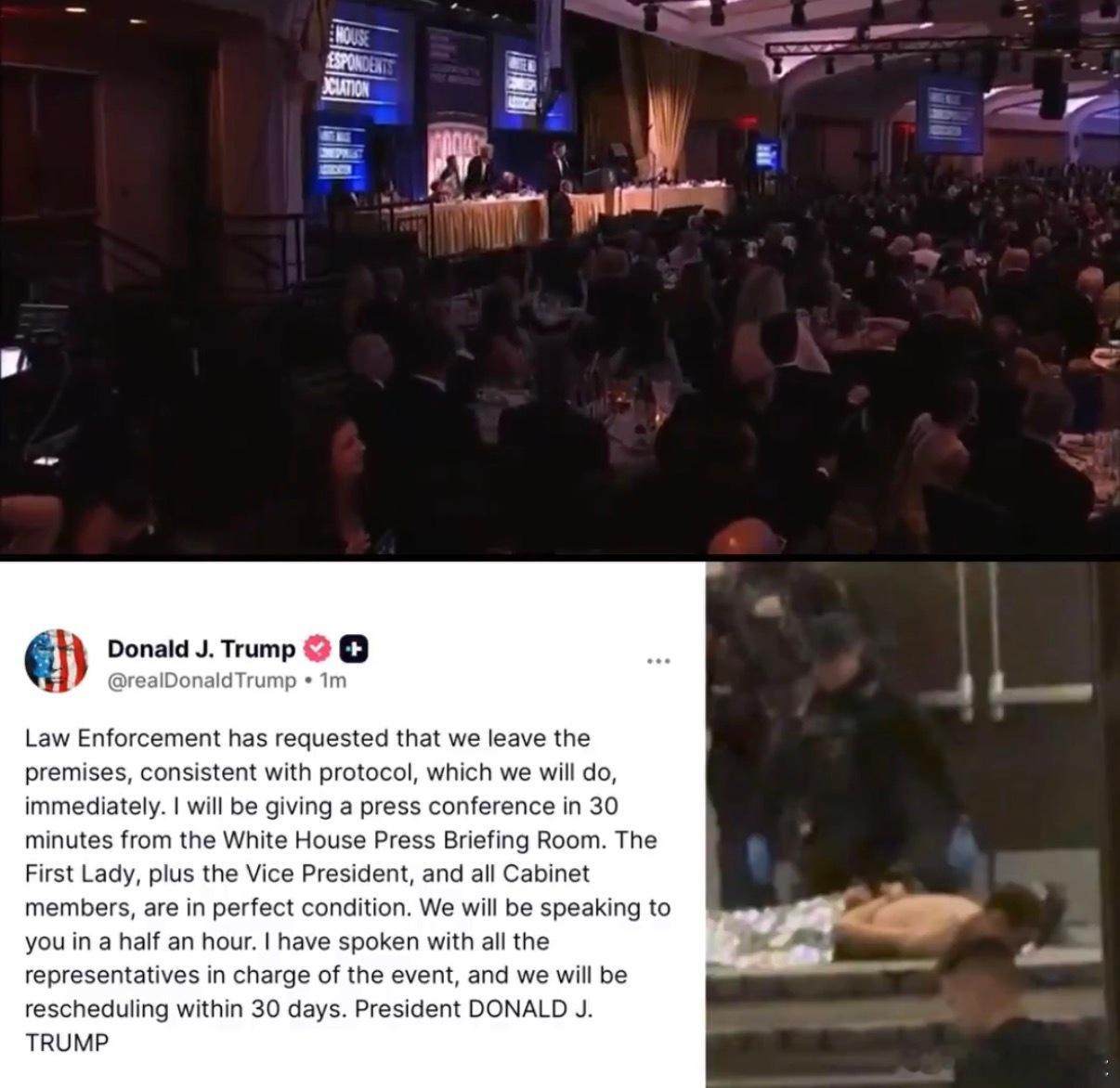 居然能让枪手溜进会场？安保工作做成什么鬼样了马上更新川普最新讲话视频特朗普贴文翻