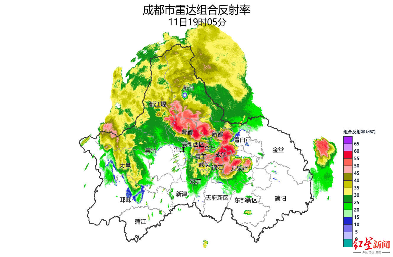 未来3小时,成都有分散阵雨或雷雨,个别地方大雨到暴雨