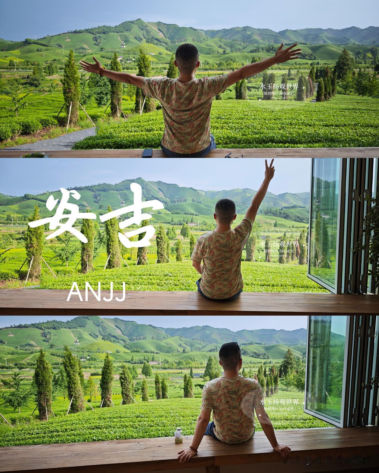 自驾来到安吉溪龙黄杜村，本来只打算随便找个茶山走走，谁能想到刚新开的嫩叶庄园直接