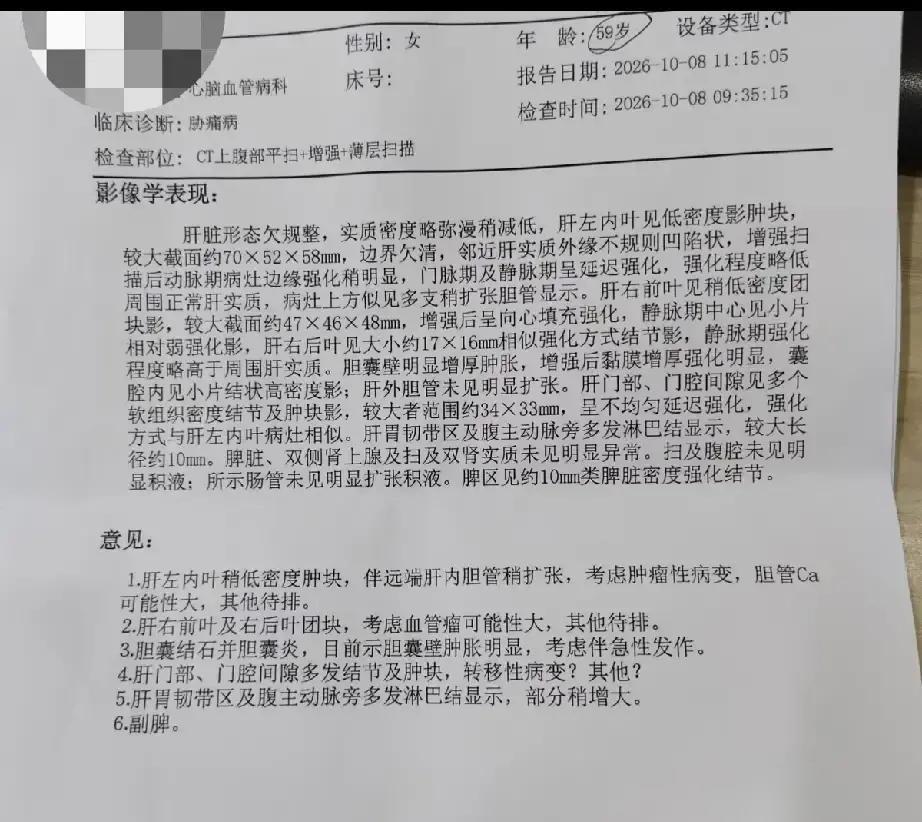 疑似胆管癌，我感觉天都塌了。

如今回头想，最折磨人的，是还没拿到最终结果，我已