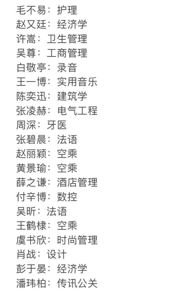 明星学的专业，如果他们不当明星是不是就会从事他们学的专业的工作了呢？