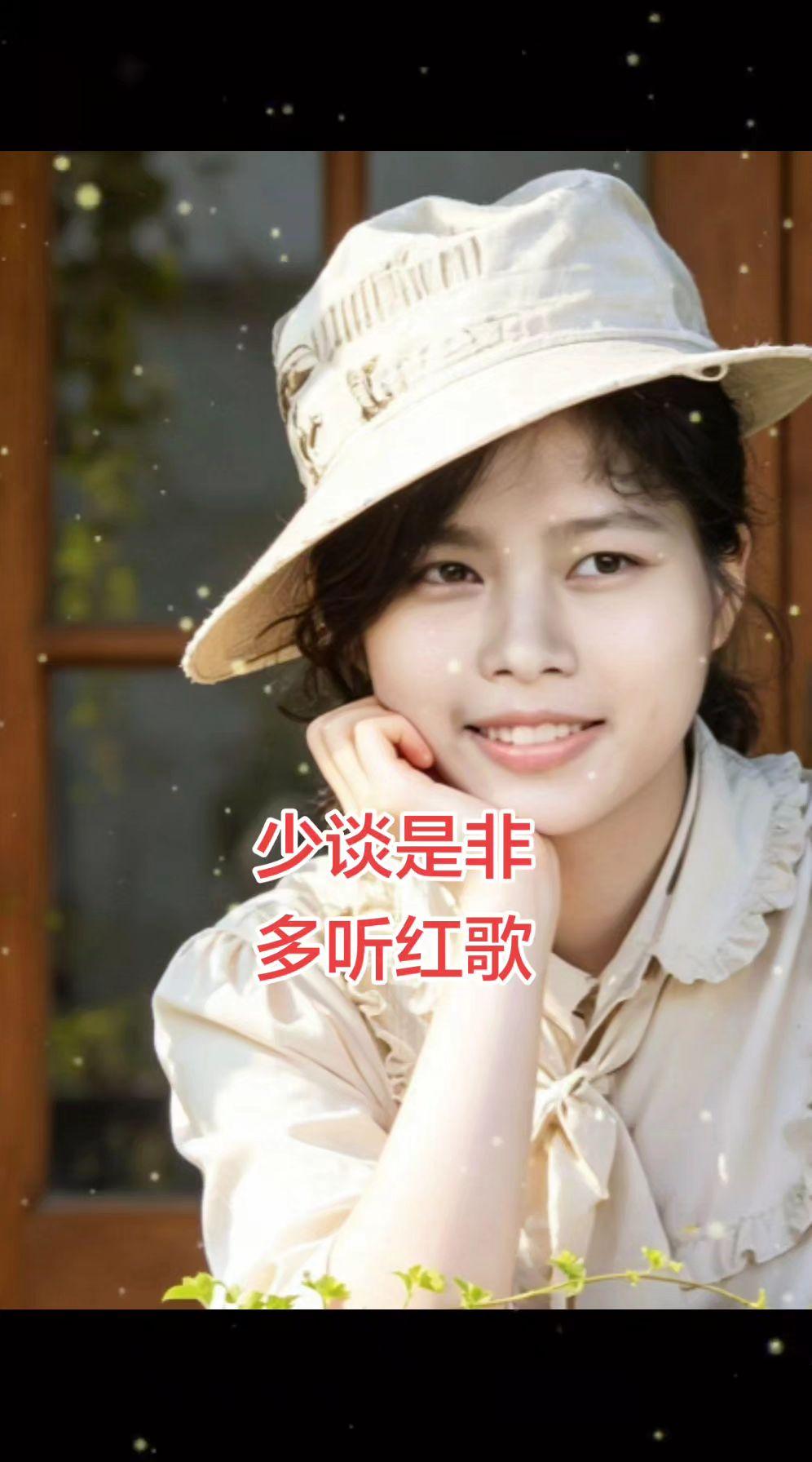 这是我老婆子年轻的时候，你相信吗？少谈是非，多听红歌，愿望都会成真。回忆年轻时模