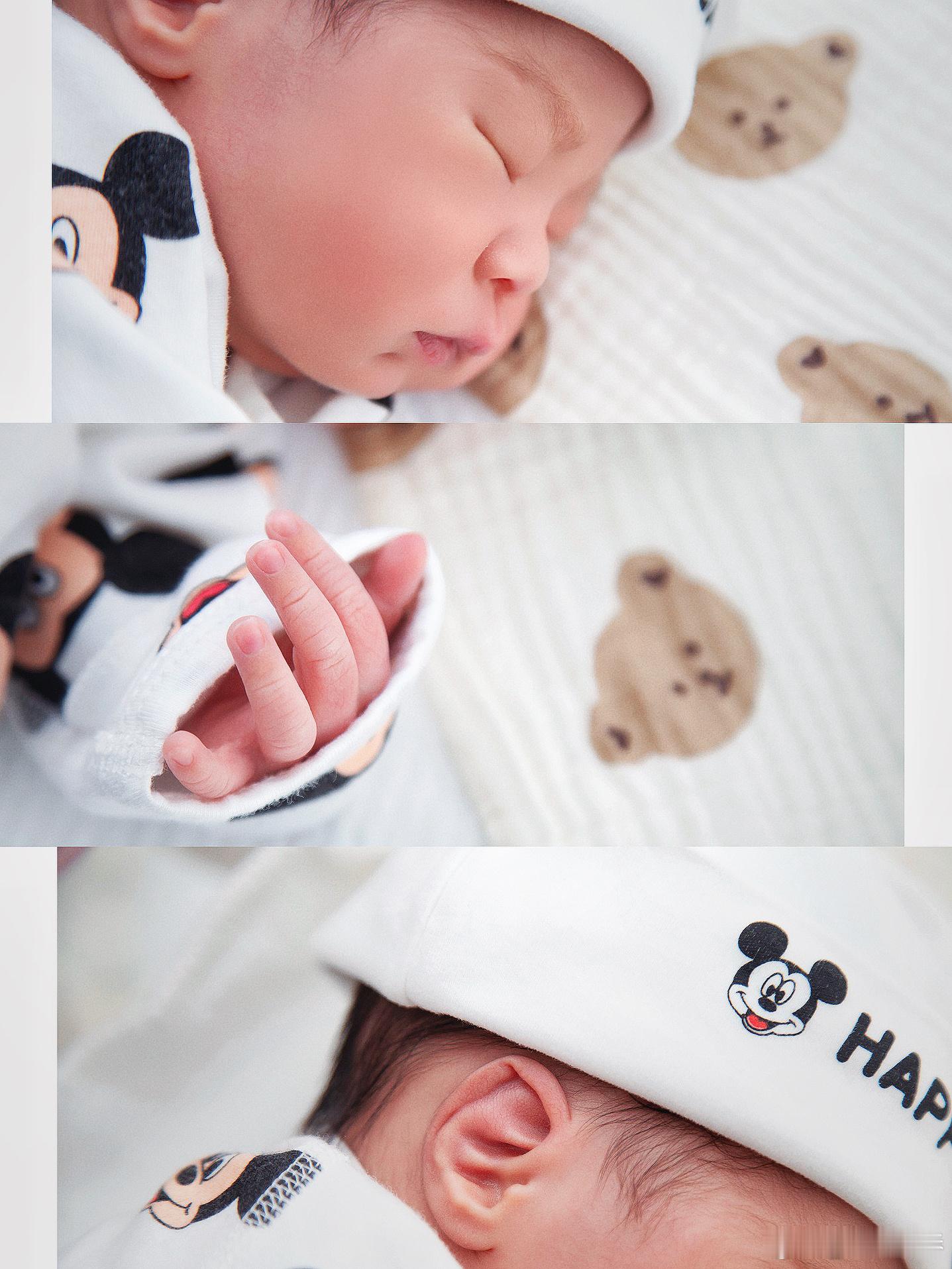 我们出院啦！🏠带着出生四天的小朋友👶🏻看着这一小小只，还是不敢相信是我生的