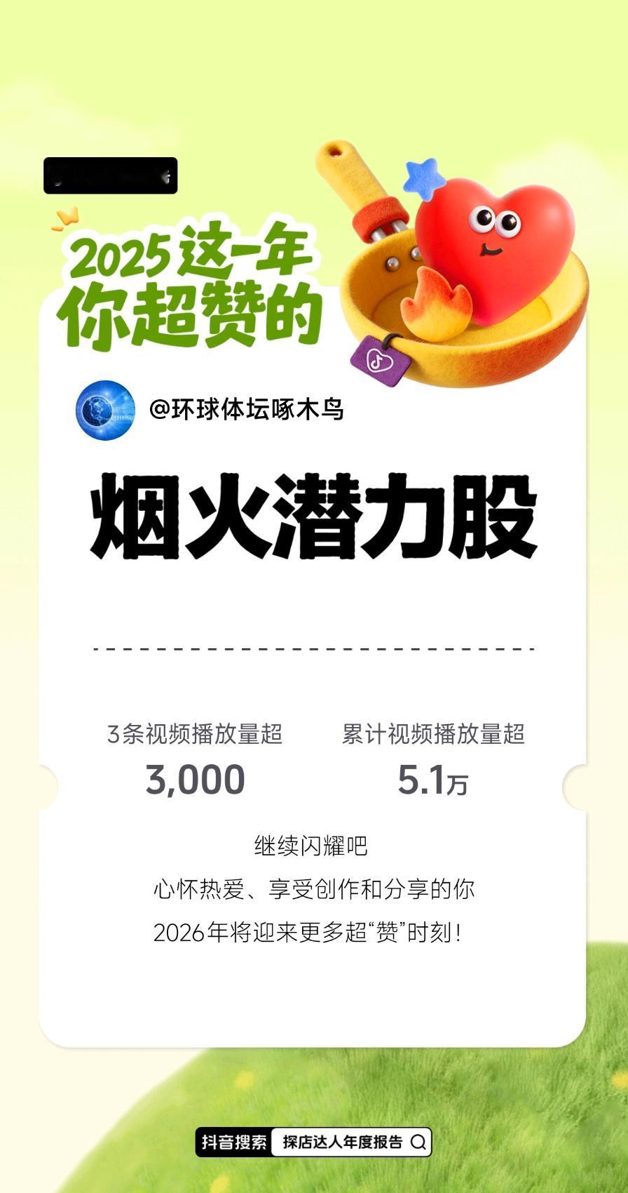 新年第一赞给老己 探店达人年度报告