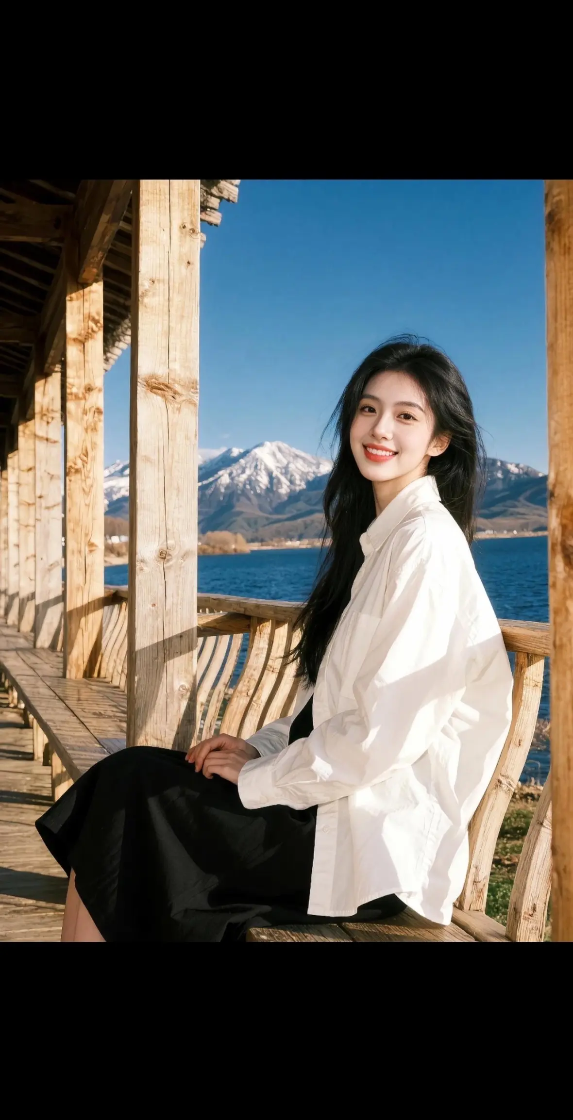 AI湖畔森系照 随变ai随便玩 玩法合伙人计划 ai创作 随变一拍都很夯