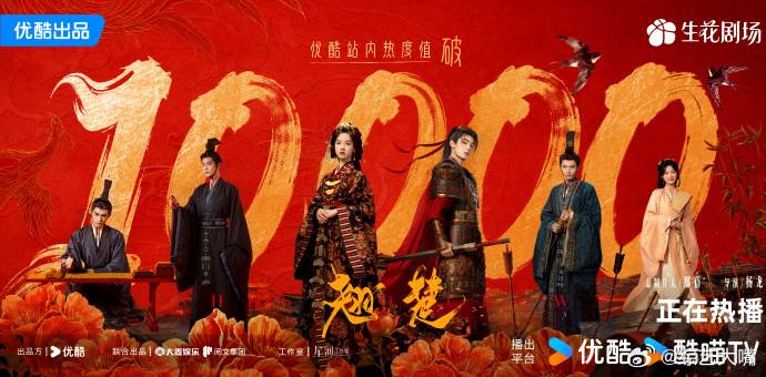 优酷再添一员破万剧集，《翘楚》整体质量在线，播出期间收获大量观众喜爱翘楚优酷年内