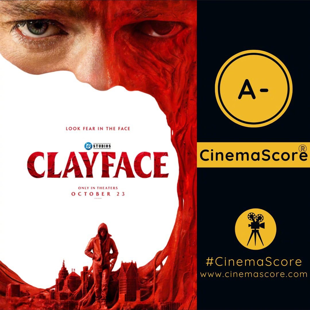 DC新片《泥面人》CinemaScore得分A-，还可以。 ​​​