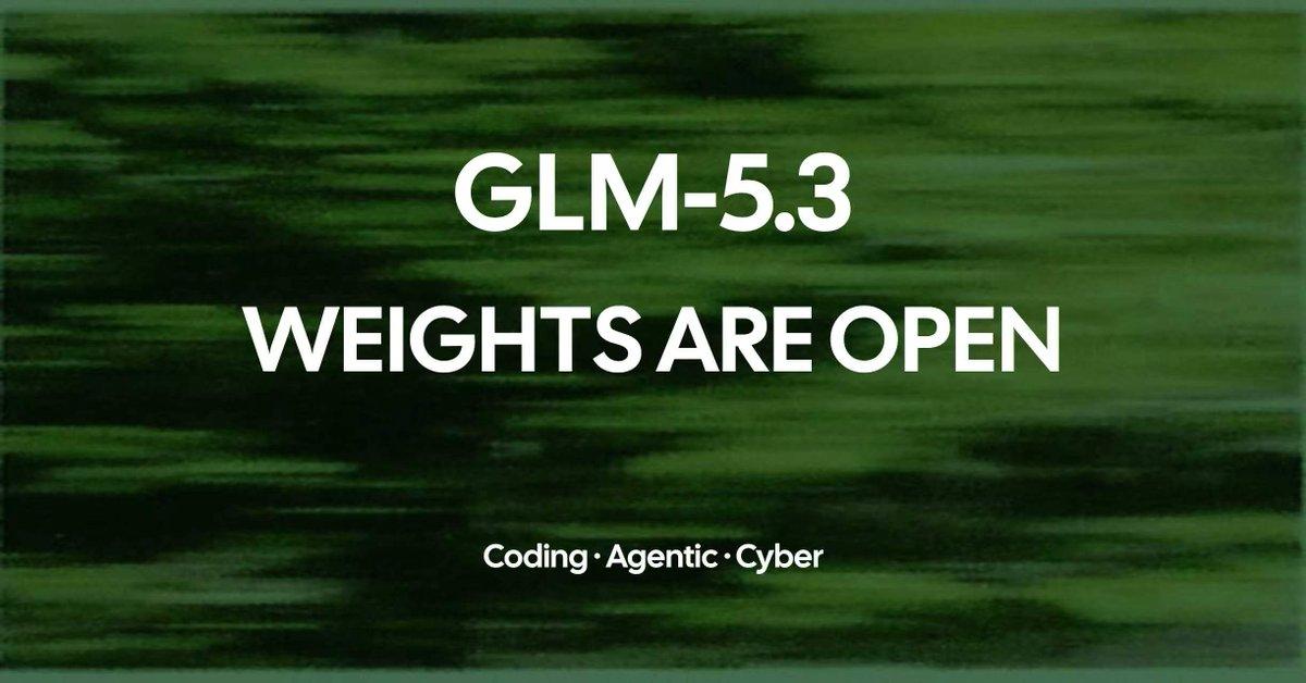 继Flash之后，智谱把GLM-5.3也开源了！
大模型算力霸权的口子，被开源彻