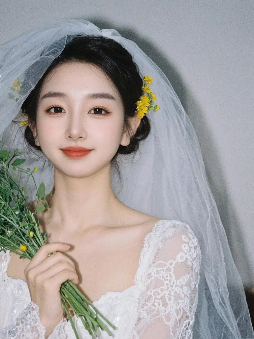 AI花卉新娘自拍 写真 今日分享