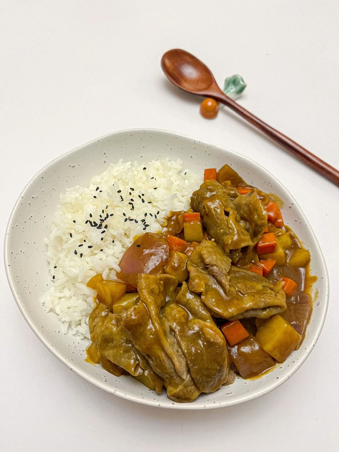 咖喱肥牛盖饭 | 🍛专治没食欲，懒人必备