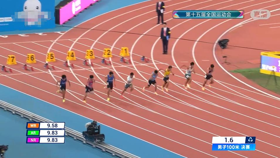 2025年中国男飞人诞生了！
在今晚的男子100米飞人大战中，开跑后所有选手奋勇