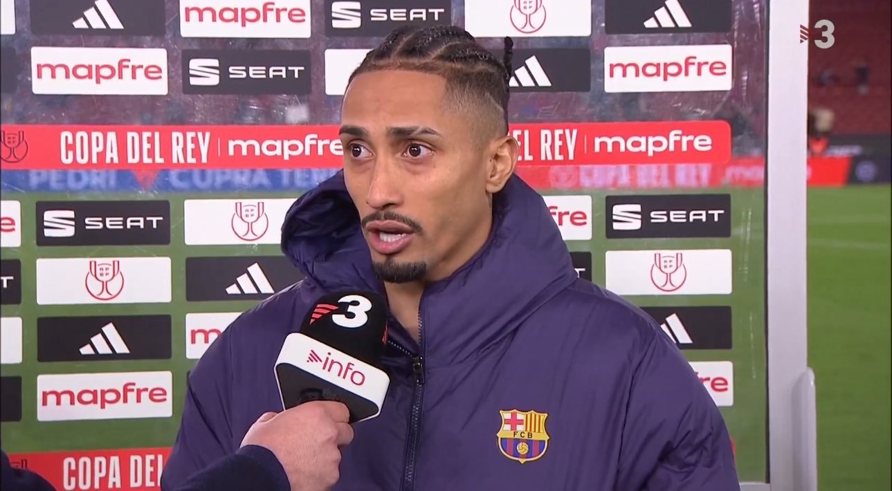 拉菲尼亚：“球迷的支持对我们非常重要。他们今天用实际行动证明了这一点，真是太棒了