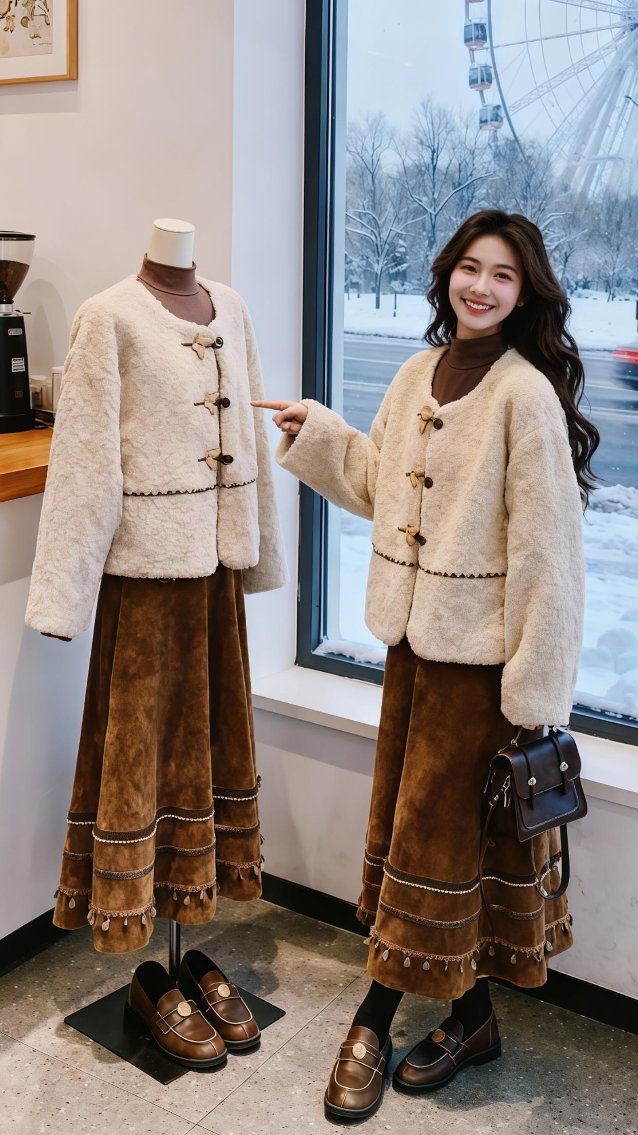 名媛气质 名媛风 秋冬穿搭 复古穿搭 气质女神穿搭