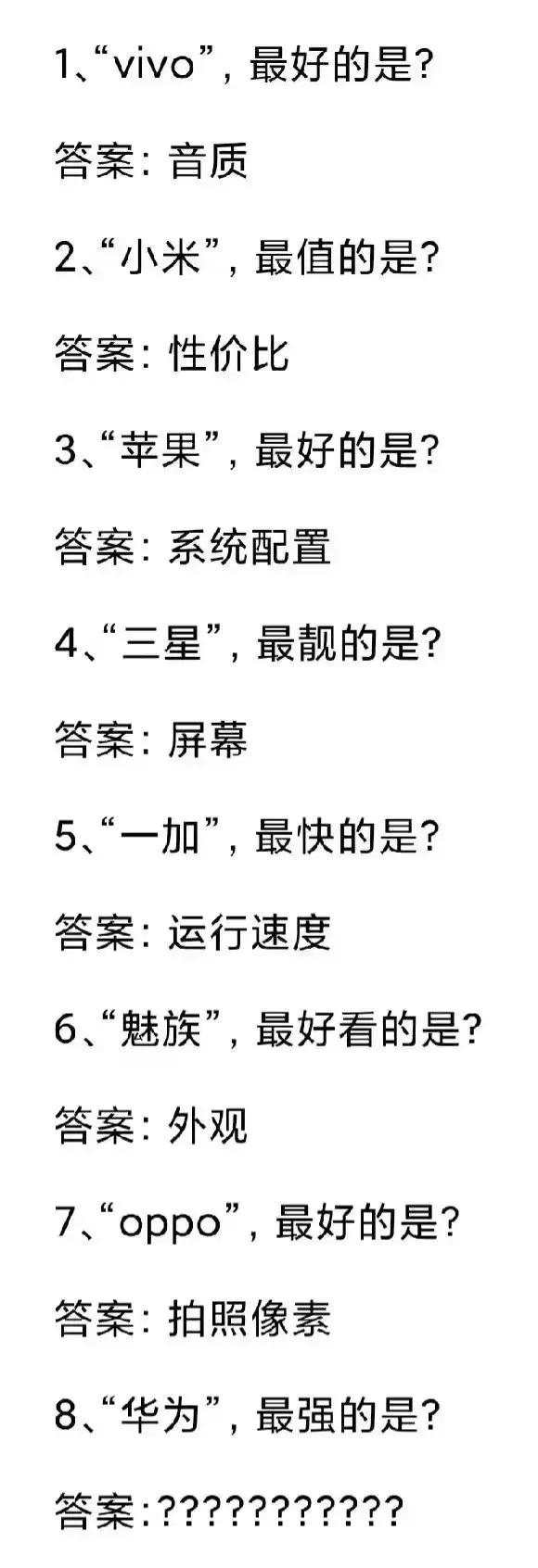 所以华为最强的是什么呢？[马思纯的微笑]