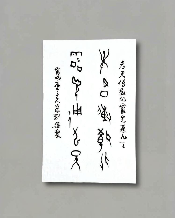 米刚甲骨文作品