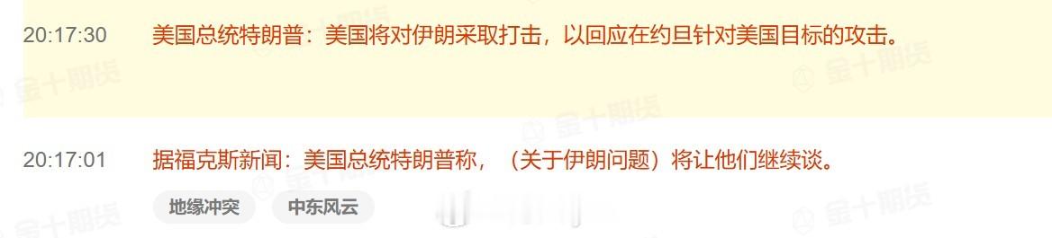美国总统特朗普：美国将对伊朗采取打击，以回应在约旦针对美国目标的攻击。原油期货