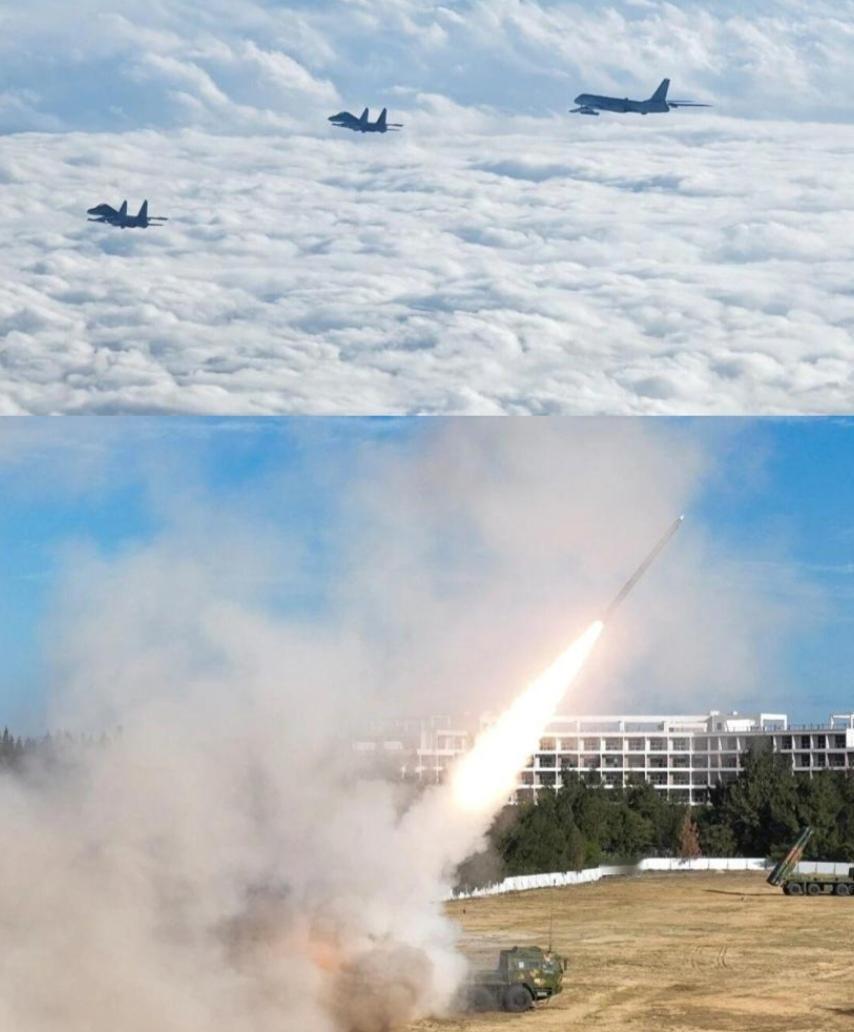 “台独”分子这回怕是坐不住了，解放军绕台军演如同利剑出鞘，直插要害！东部战区雷霆