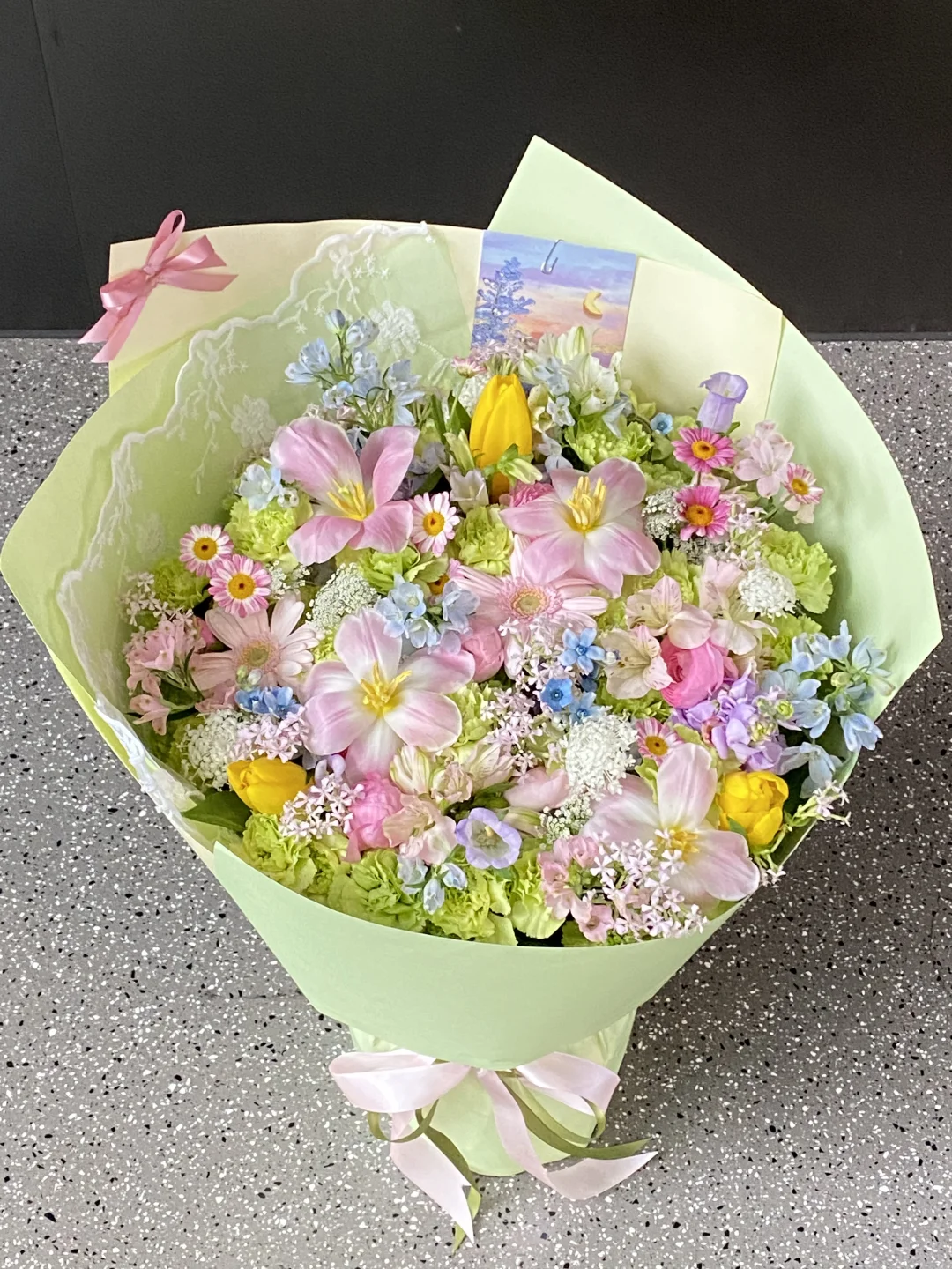 春日感绿色大花束🍃｜北京花店