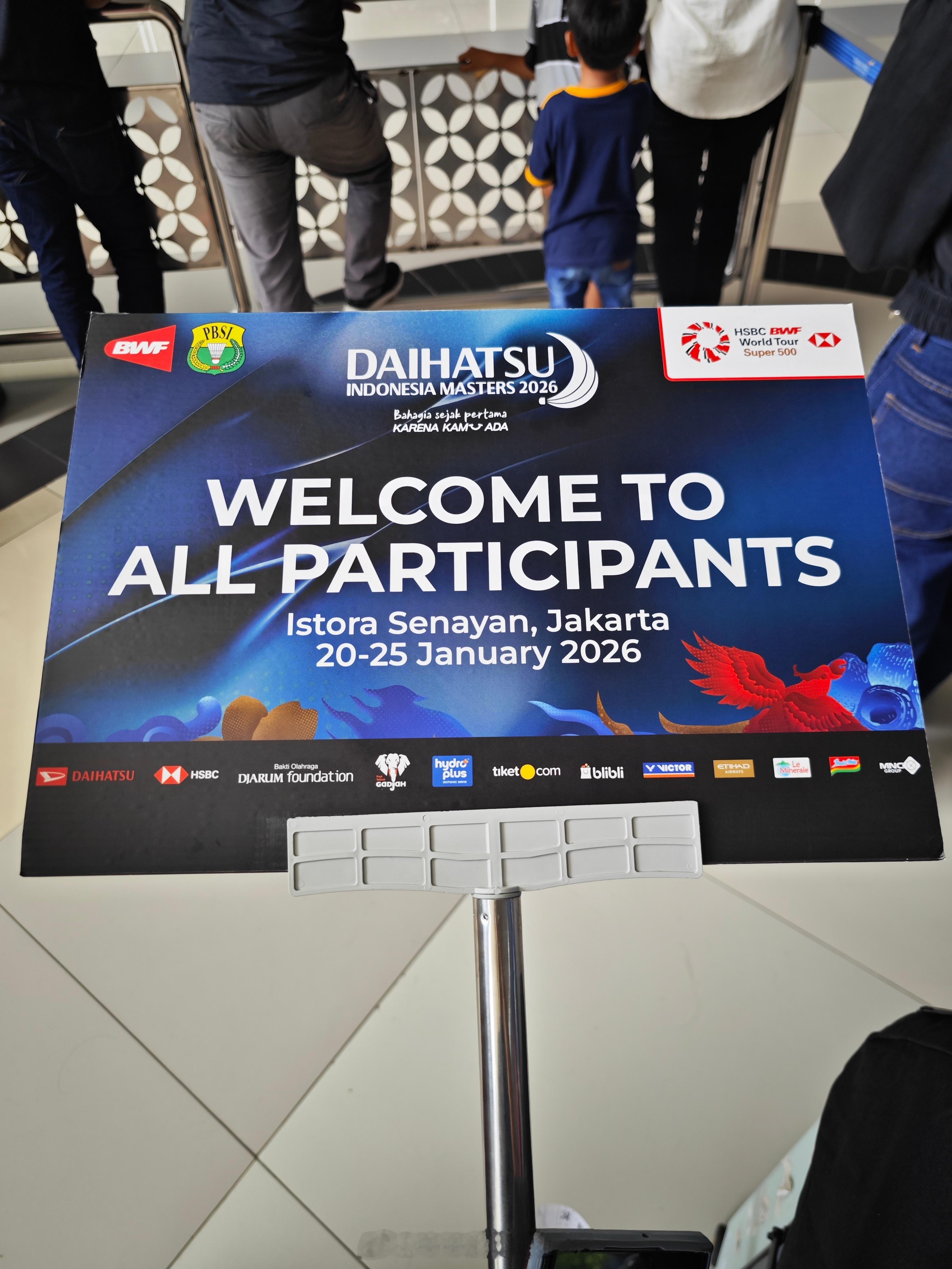 到雅加达咯2026年印尼羽毛球大师赛