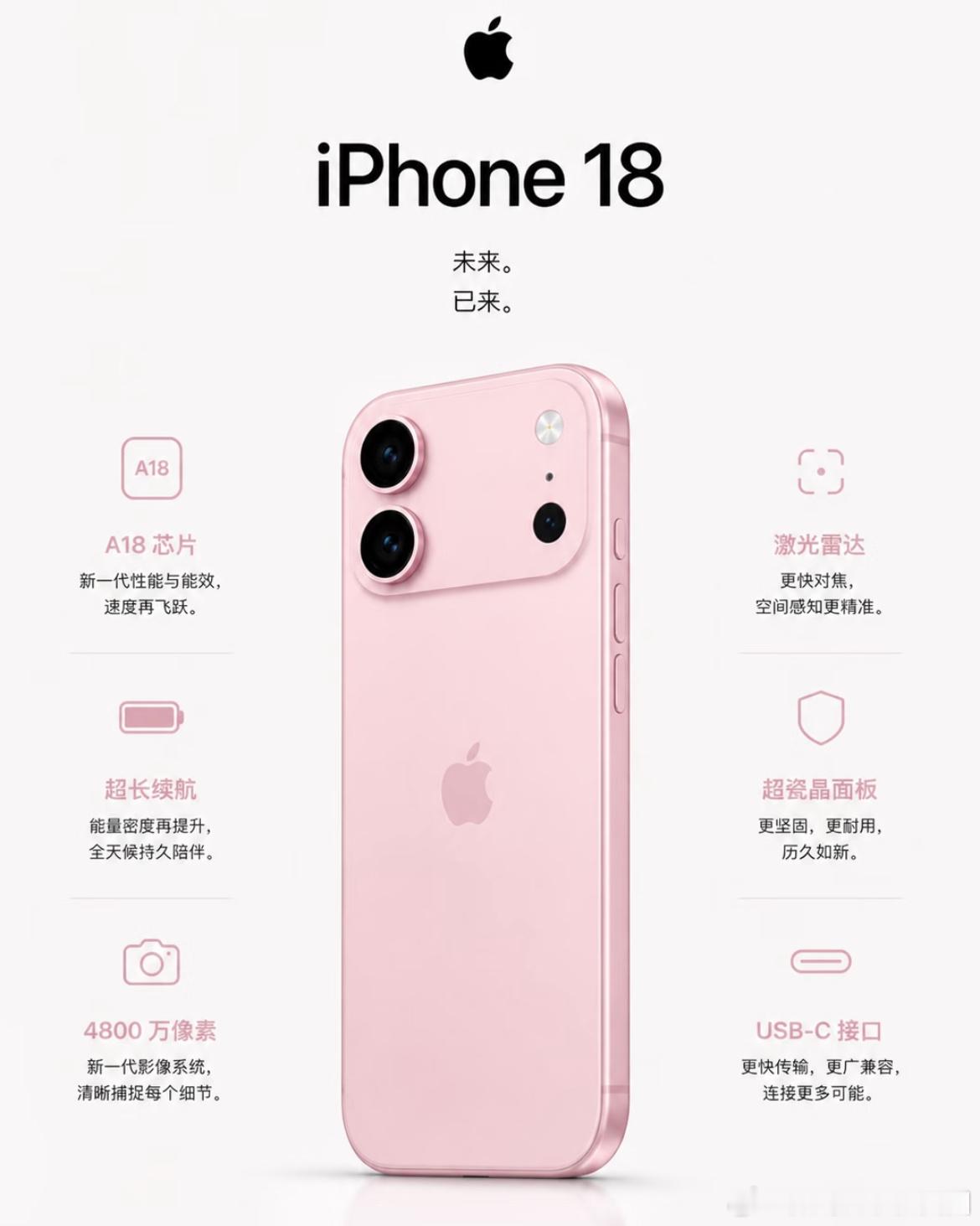 iPhone 18 Pro灵动岛大缩水 iPhone 18 Pro外观猛料实锤！