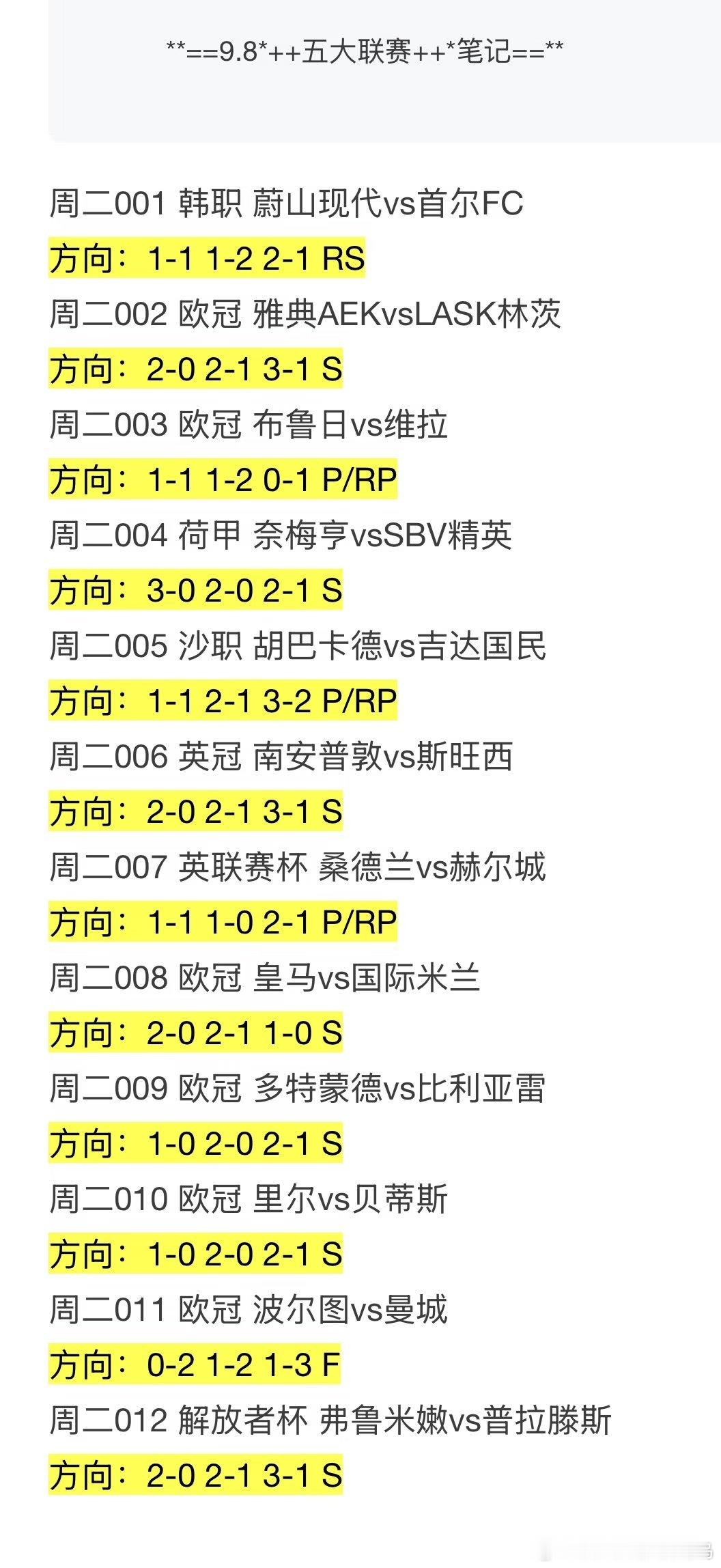 欧冠战火重燃，皇马、曼城等豪门登场，搭配韩职、荷甲、沙职多场赛事，周二夜晚足球氛