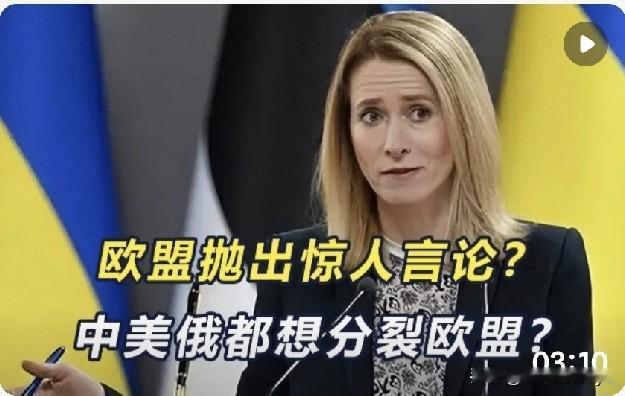 5月17 日，卡拉斯再抛惊人言论！
她在爱沙尼亚塔林举行的伦纳特·梅里会议上公开