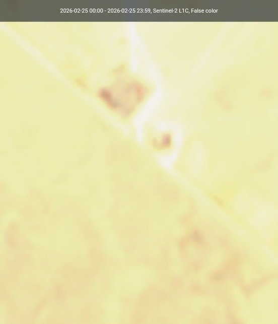 🔻美国在穆瓦法克·萨尔蒂空军基地萨德阵地部署的 AN/TPY-2 位于这里：3