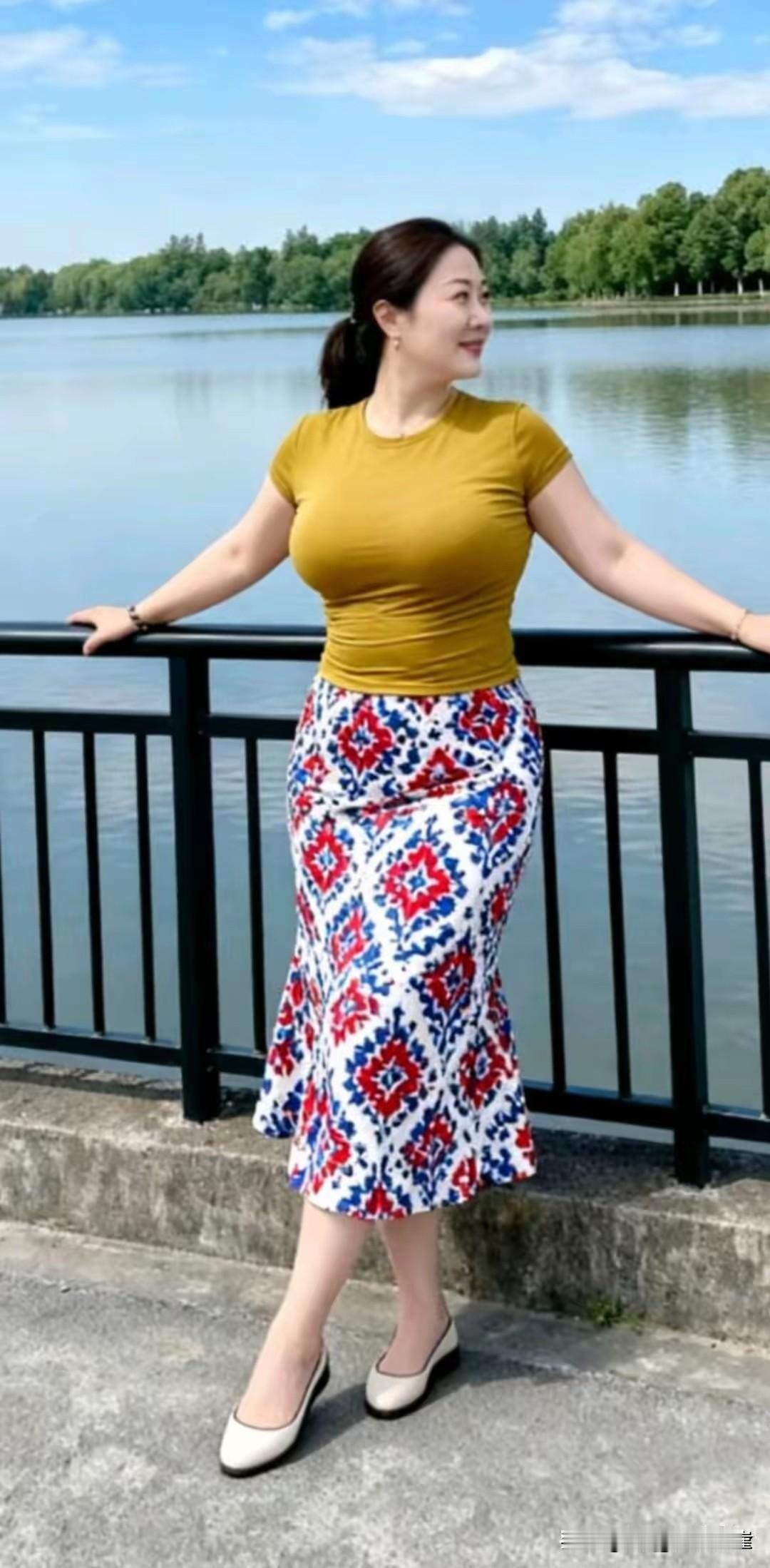 请看这位美女，我是在网上无意中发现的，这位美女长得很漂亮，身材也不错，也喜欢打扮