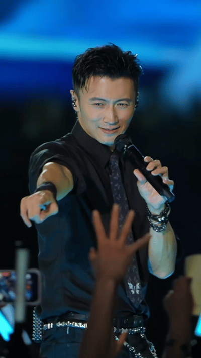 东北大哥来谢霆锋演唱会也得叫老公 整场演出氛围持续高涨，东北大哥从拘谨观望到彻底