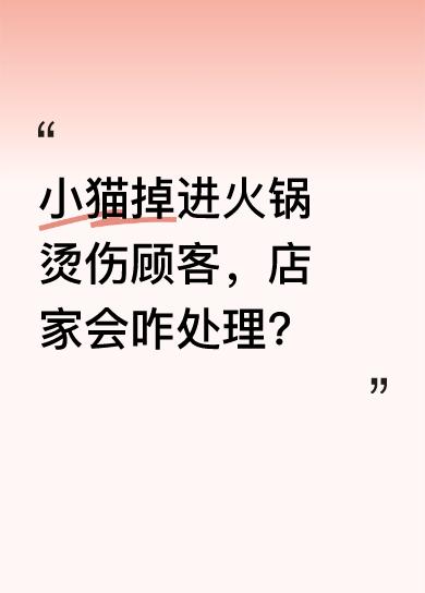 重庆一家火锅店客流爆满时，一只猫突然掉进滚烫火锅，热油烫伤9位顾客，周围几桌客人