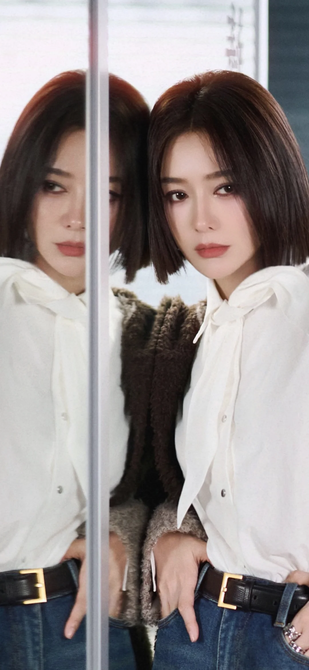 给秦岚化的全包眼线妆