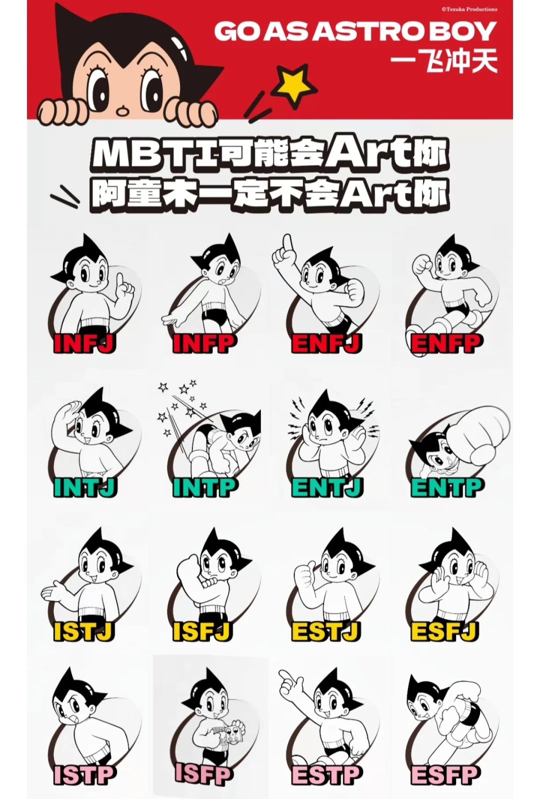 来翻牌吧🕹️阿童木在呼叫你的MBTI🧲