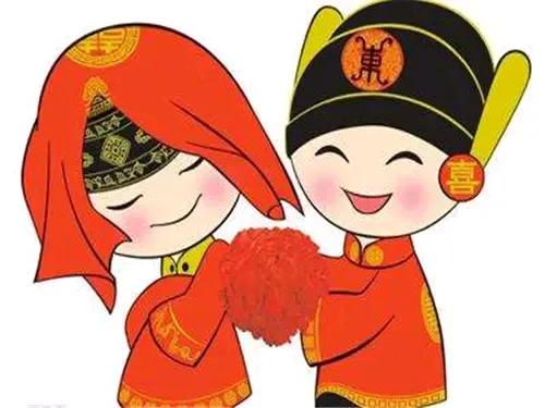 新郎和新娘所有的结婚仪式都完成了，步入洞房准备就寝，此时当然是新郎主动，新娘害羞