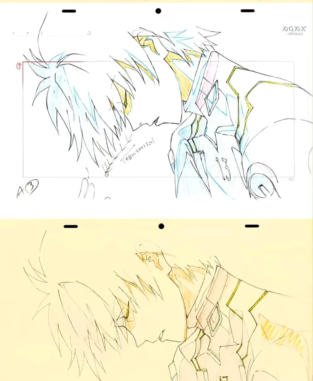 eva 渚薰的原画稿就是神来的 