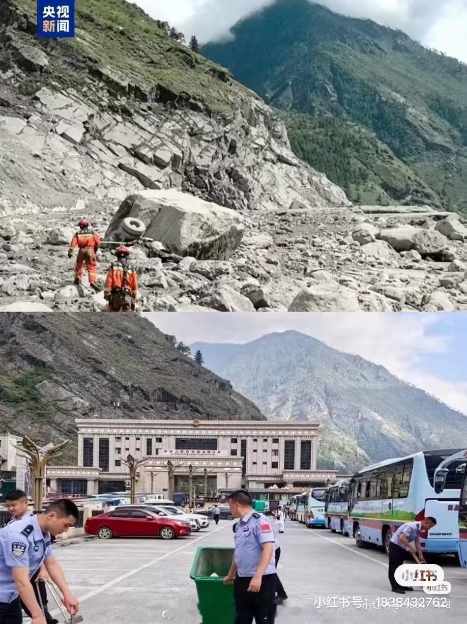 各类救援力量在西藏吉隆抢险救援啊 到核心区了看着挺绝望 ​​​