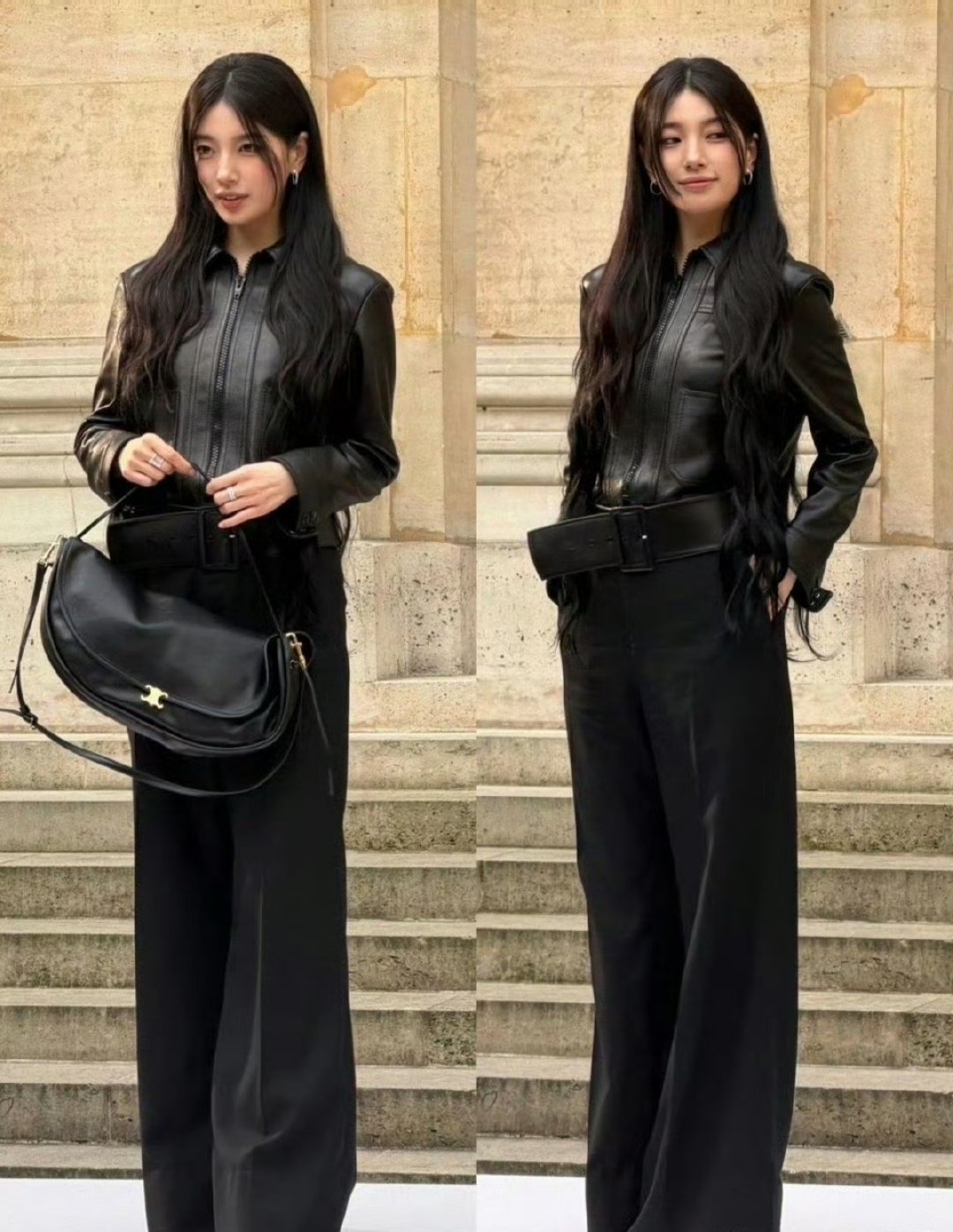 Celine大秀 CELINE大秀上孙千和裴秀智同框也太绝了吧！孙千的黑白造型飒
