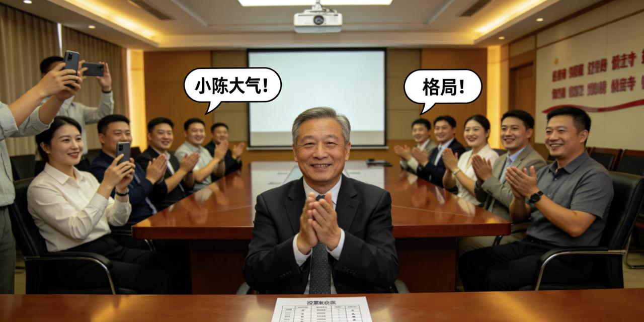 年终评优，部门有一个名额，奖金五千块。
主管让大家匿名投票。唱票结果出来，票数最