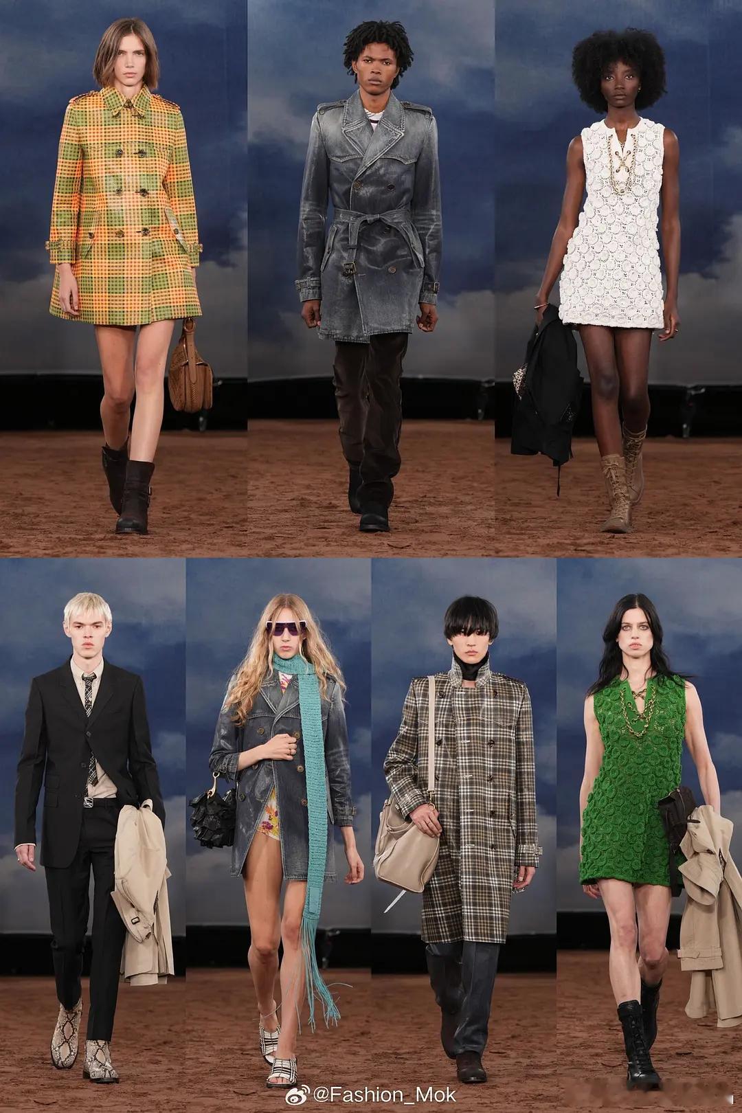 Burberry2026春夏季新品，体现了英式摇滚风格，设计师觉得音乐人是最会穿
