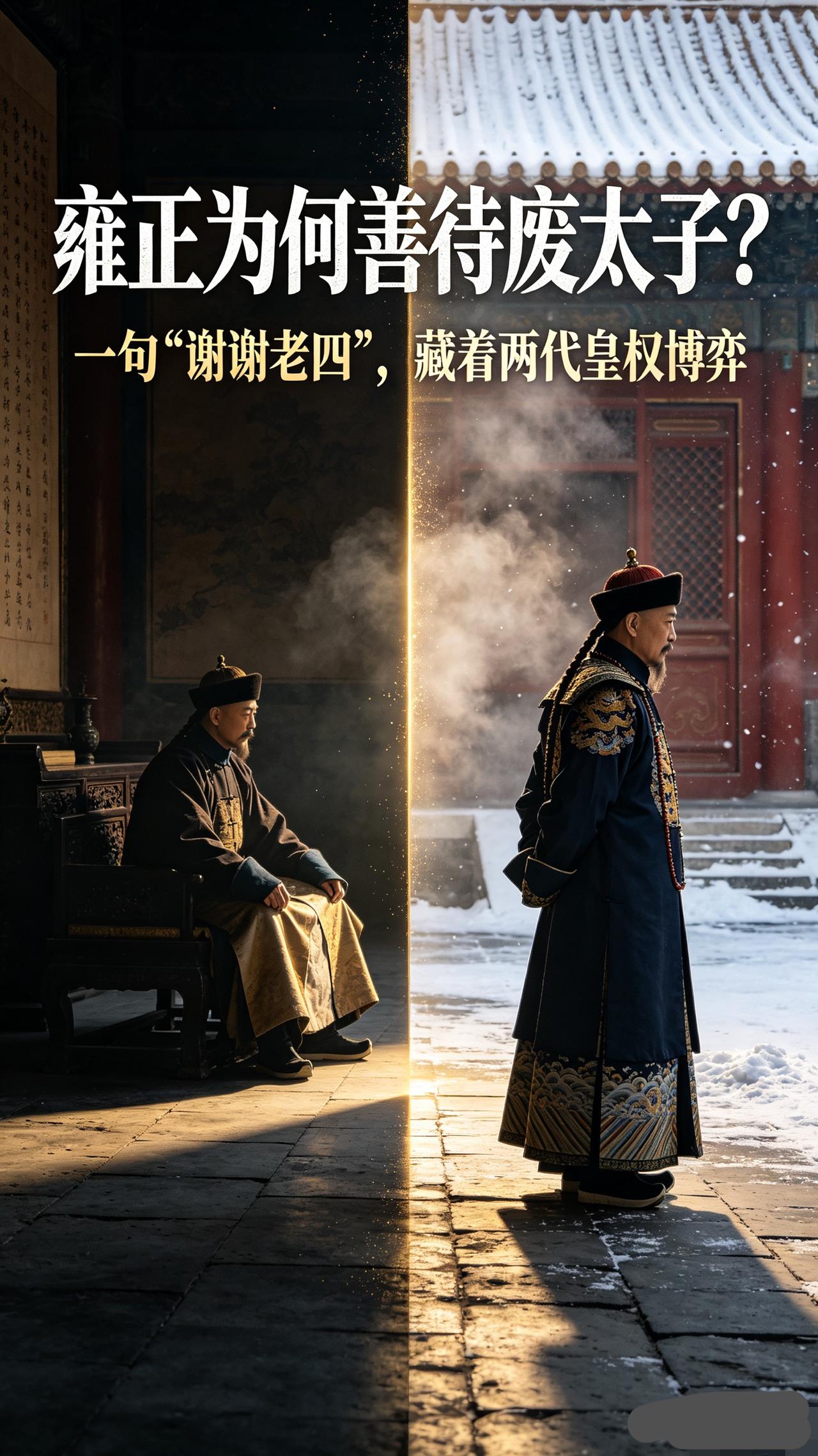九子夺嫡落幕：雍正放过废太子胤礽，乾隆登基后却出手清扫其势力

在康熙轰轰烈烈的
