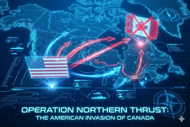 加拿大武裝部隊百年來首次進行了美國入侵的兵推，以及加國可能採取的應對方式。兩名不