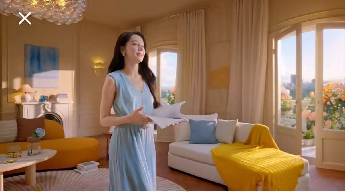 热巴吊带蓝裙迪丽热巴美妙如期而至热巴吊带蓝裙，美妙，如期而至，