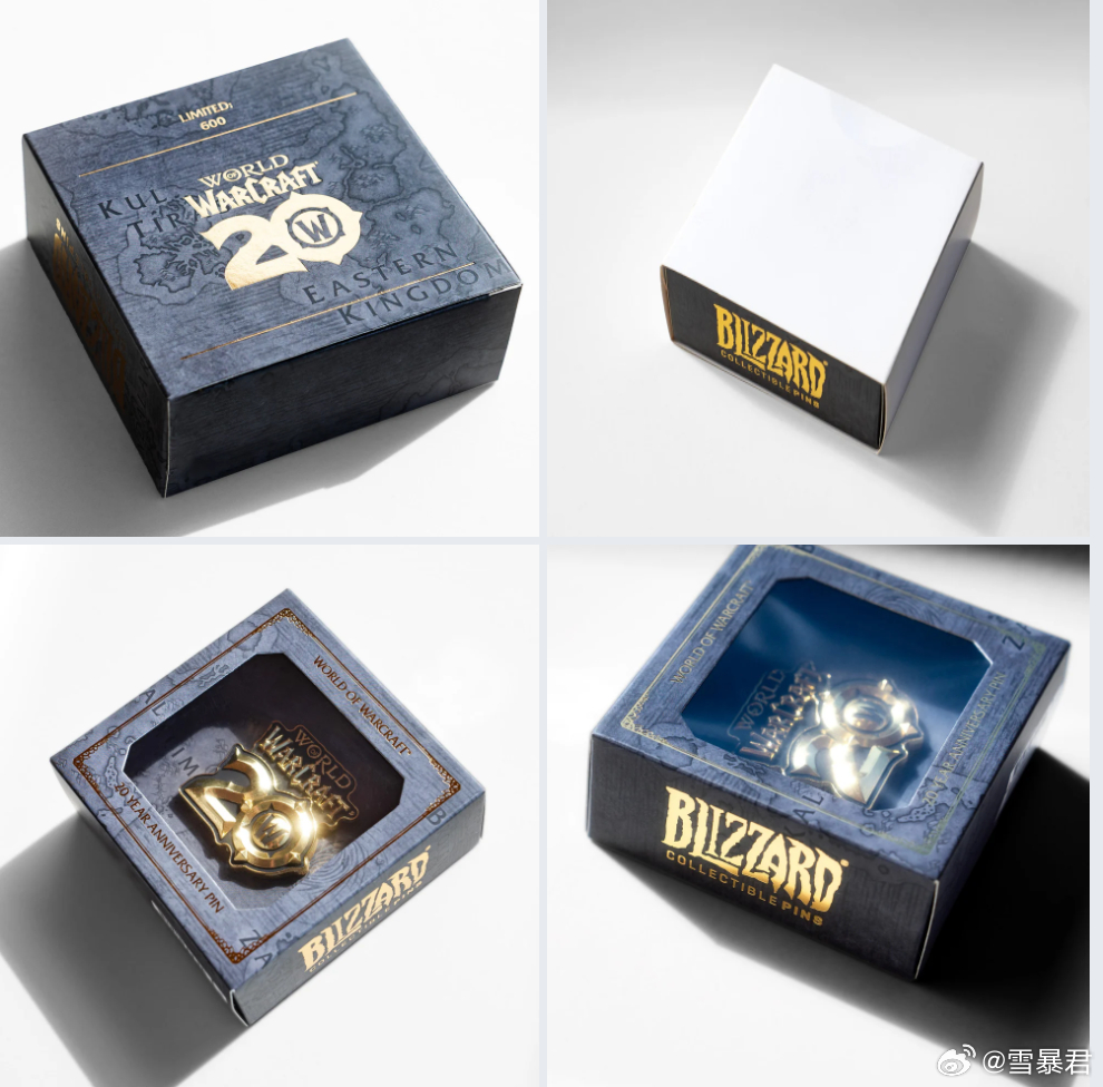 魔兽世界  魔兽世界20周年庆祝活动继续进行，专属周边商品已开启预购，包括纪念徽