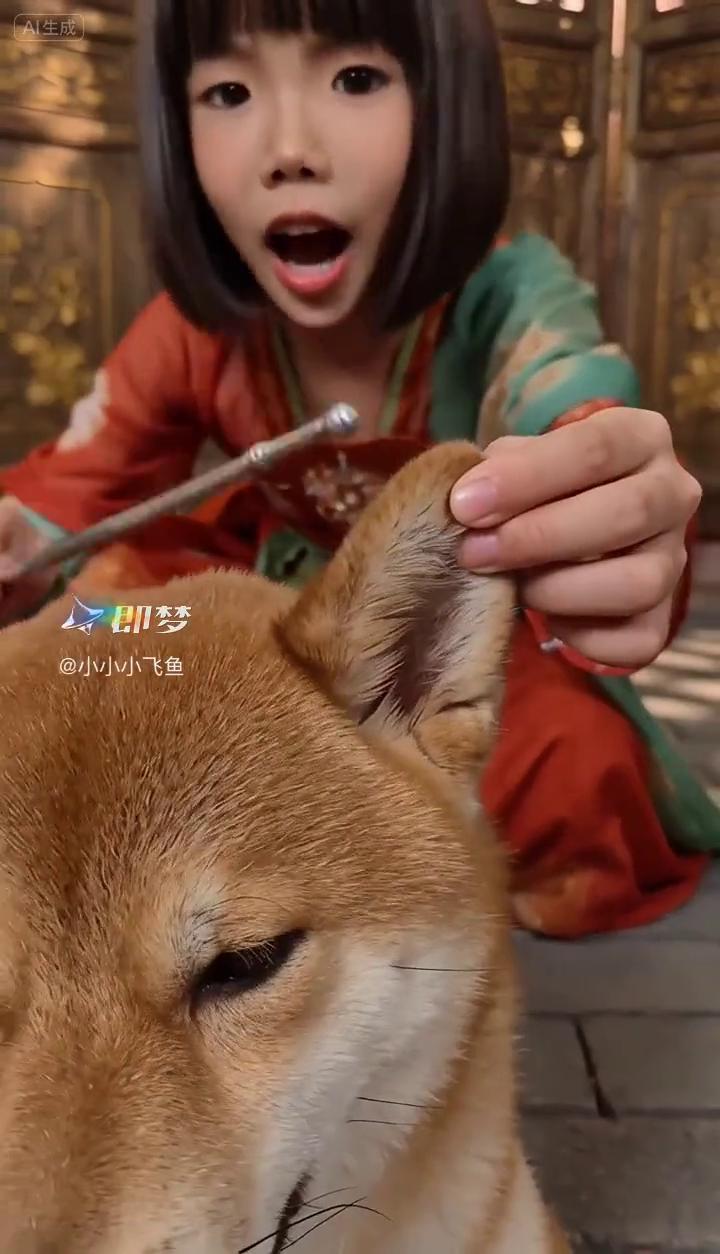 各位看官看仔细，这是dog狗，再看这里，这是ear耳朵，是不是很可爱？看折起的书